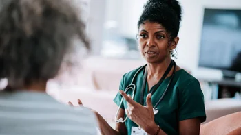 Kerendia: HCP talking to a patient 2227757478