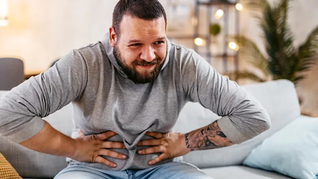 Health: Ozempic: man with stomach pain 1498955417