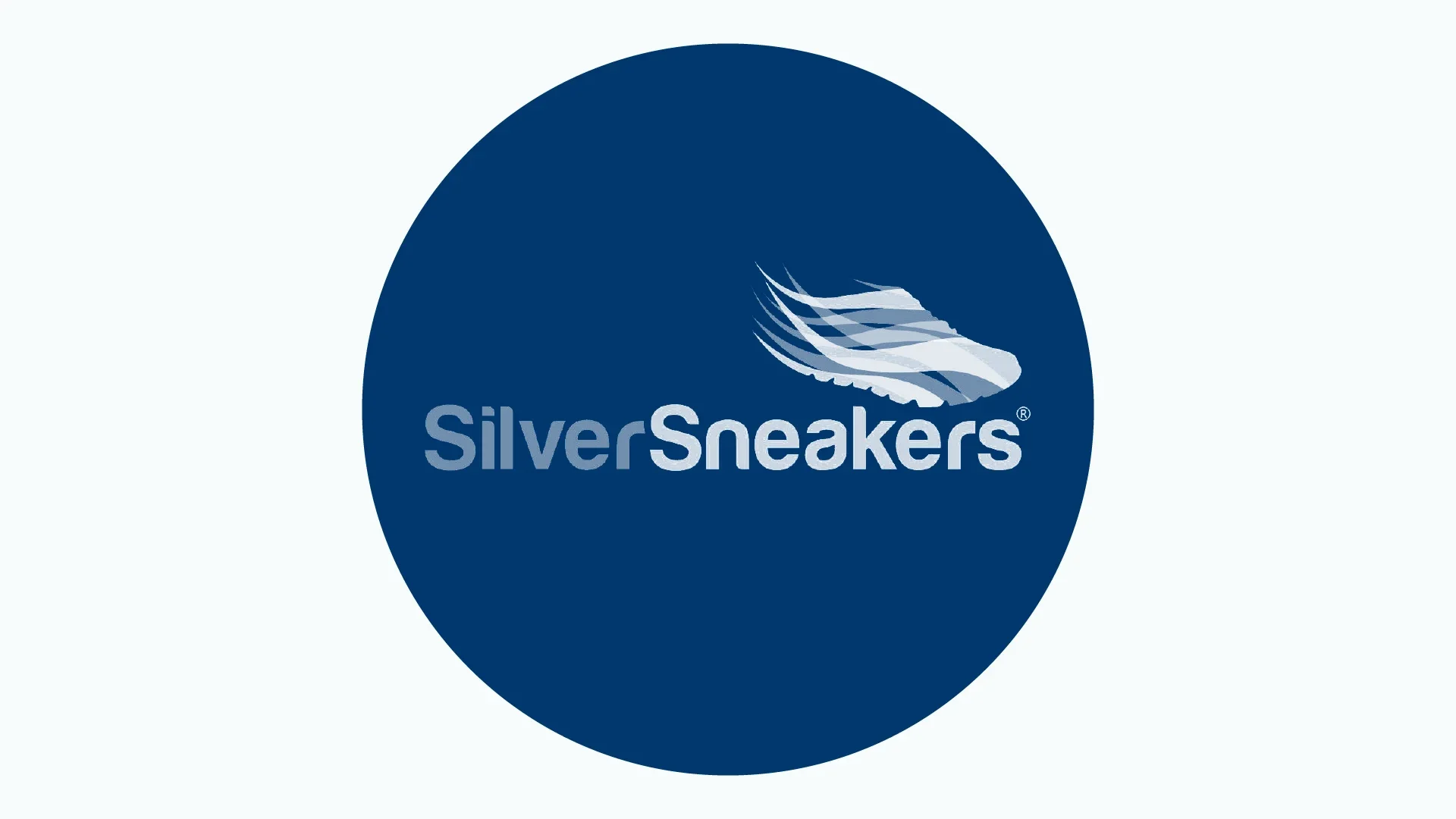 Custom blue-and-white graphic with the SilverSneakers logo on a dark-blue circle.
logo courtesy of SilverSneakers