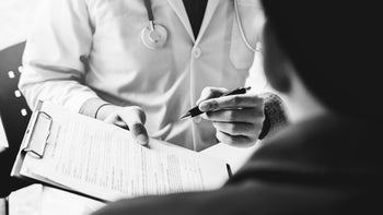 closeup medical paperwork-1007757564