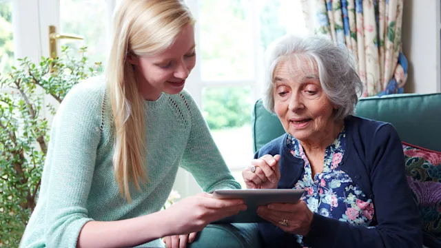 Medicare: Glossary: grandchild showing tablet 504034251