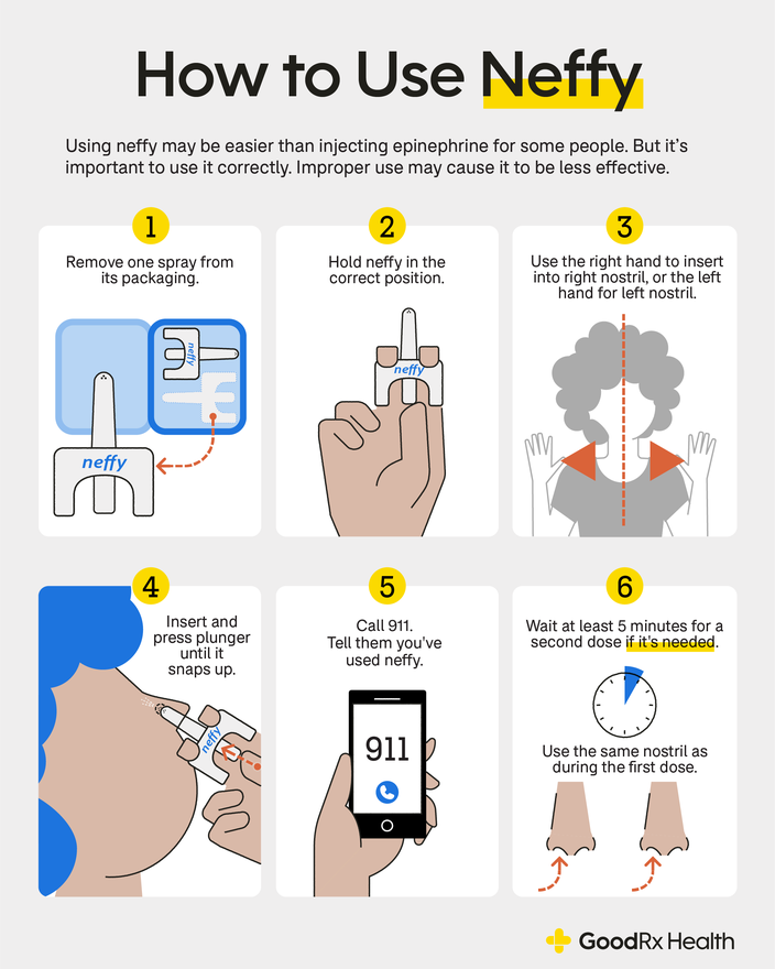 Infographic showing how to use neffy