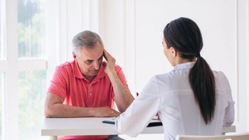 Substance use disorder: patient talking to doctor 1307879938