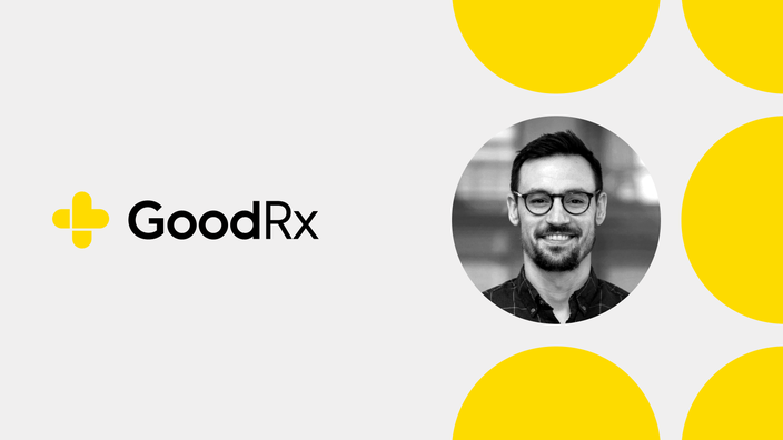 GoodRx logo and portrait of Michael