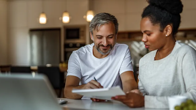 Health: Insurance: couple finances 1285480946