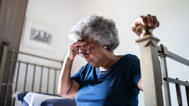 Migraine: senior woman migraine 1368004903