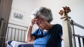 Migraine: senior woman migraine 1368004903