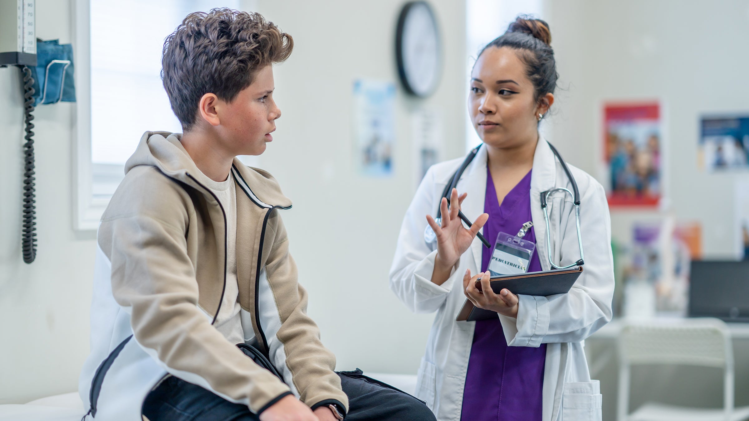 ADHD: teen at medical appointment 2158325562