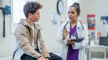 ADHD: teen at medical appointment 2158325562