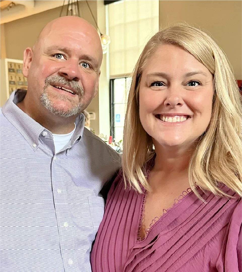 Brian Gregg is pictured in a snapshot with his wife, Brooke.