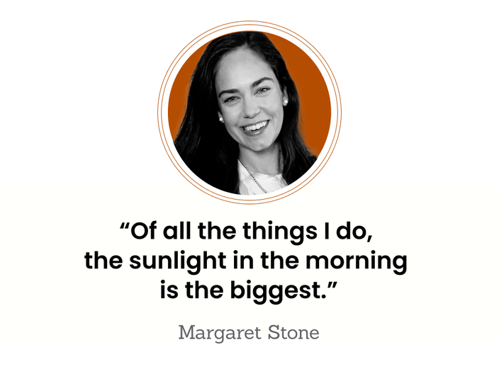 Margaret Stone is pictured in a snapshot.