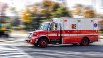 Health: Opioid overdose: speeding ambulance blurry trees-1055097788