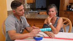 A HCP explains medications while taking a patient's blood pressure.
AvailableLight/iStock via Getty Images Plus 
