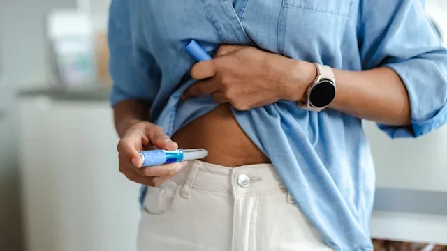 Gastroenterology: closeup stomach injection 2215002055