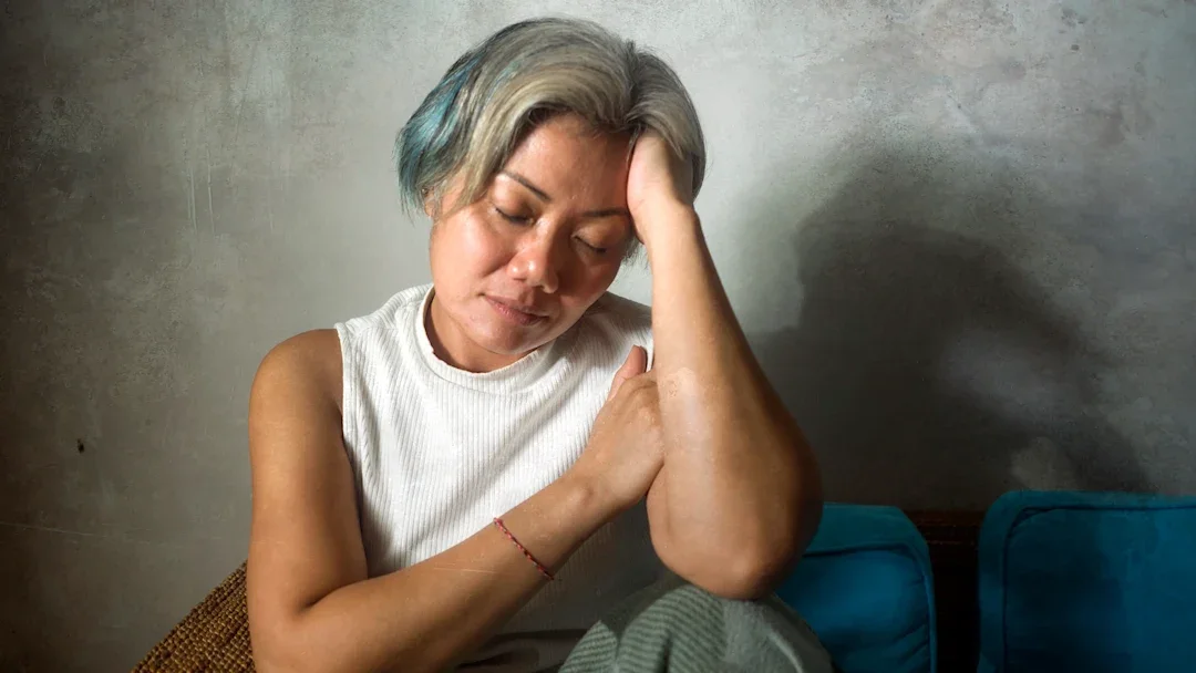 Anemia: woman feeling light headed 1217127081