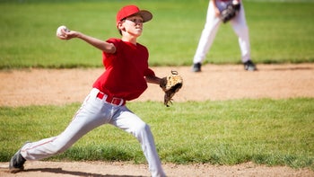 Children's health: little league pitcher 162572617