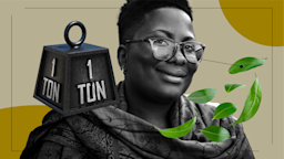 A graphic includes a portrait of a woman and images, like falling leaves, representing what it’s like to take Singular.
GoodRx Health 
