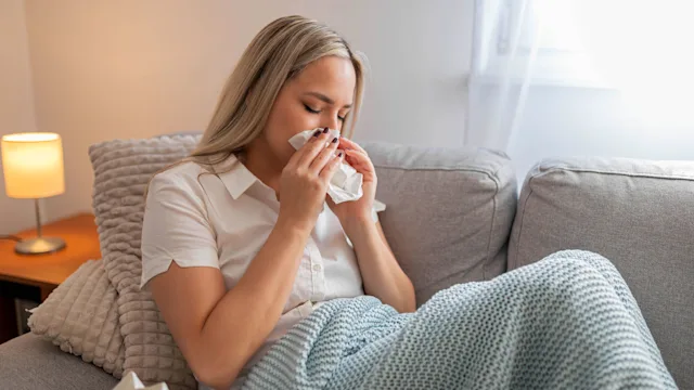 Xofluza: sick woman under a blanket 1399269008