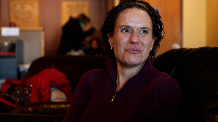 LaRee Etter in a coffee shop