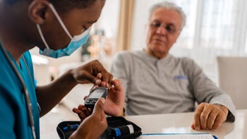 Diabetes: Devices: nurse tests patient 1348095017