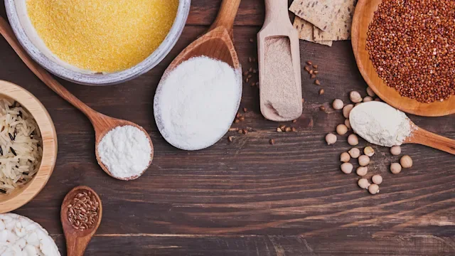 Health: Celiac disease: different types of grains and flour-1206246693