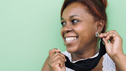 Wearing a mask for long periods of time can cause acne through rubbing and irritation. To help prevent acne, wash your face before putting on a mask, apply moisturizer, and forgo makeup. If you have persistent breakouts or skin damage, see a dermatologist.