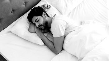 black and white man sleeping 1351440122