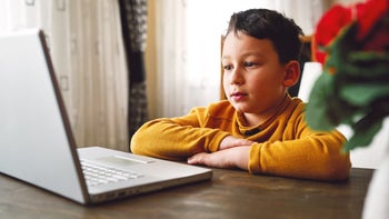 Mental health: child in a video call 1221170913