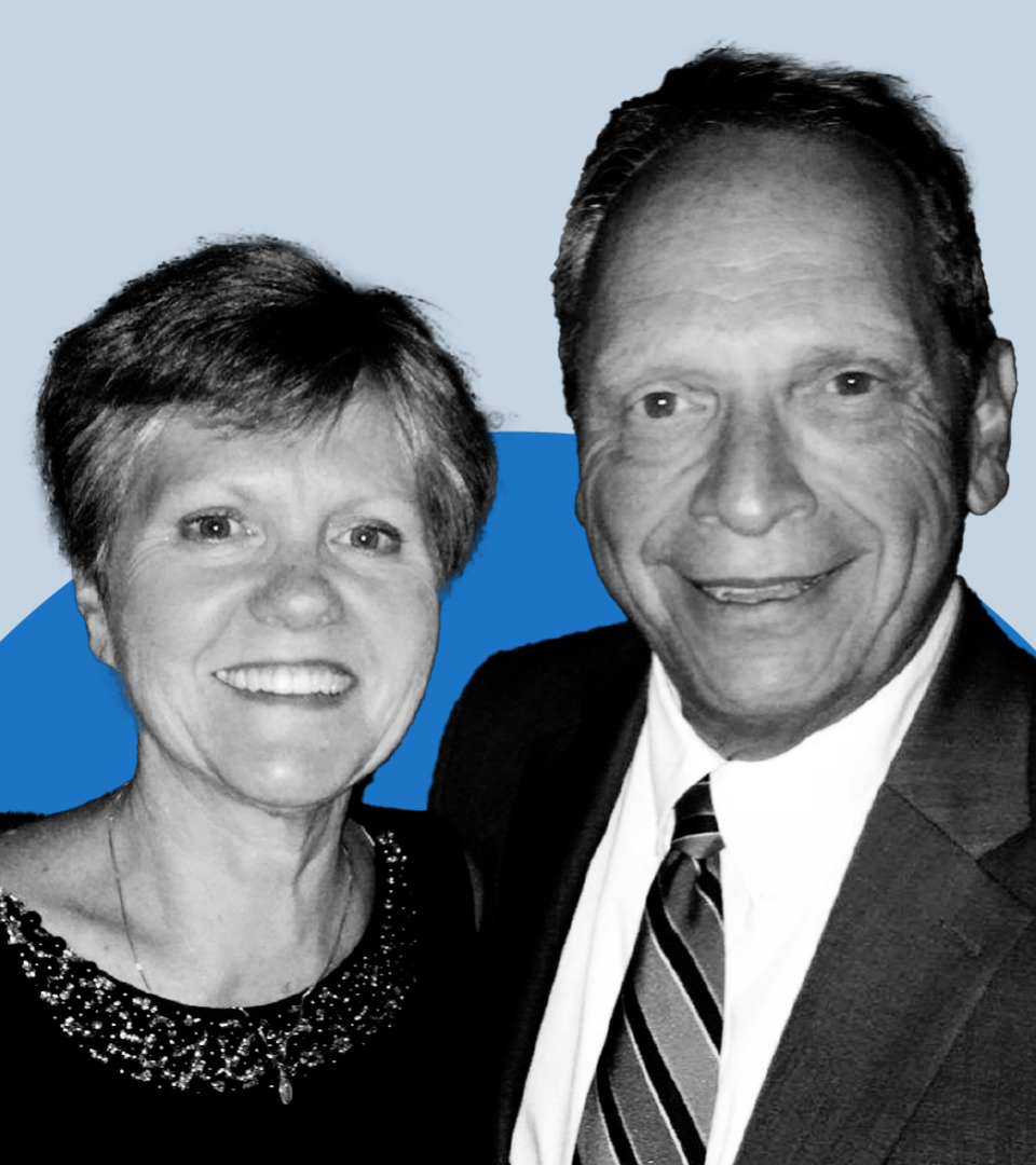 Martha Schmitt is pictured with her husband, Jerry.