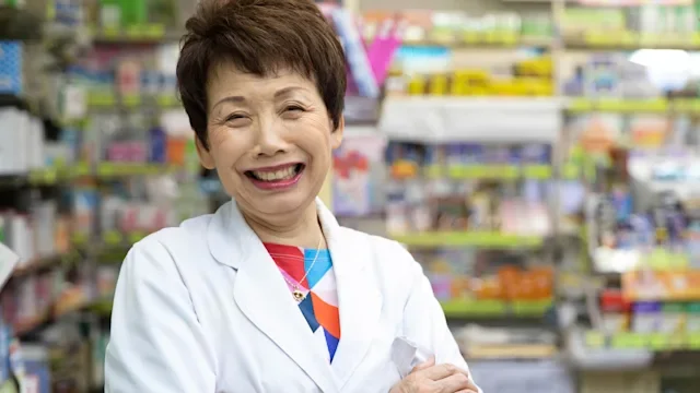 Pharmacists: Japan: japanese pharmacist arms crossed-1130442825