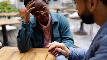 Health: Mental health: man consoling friend 1443582995