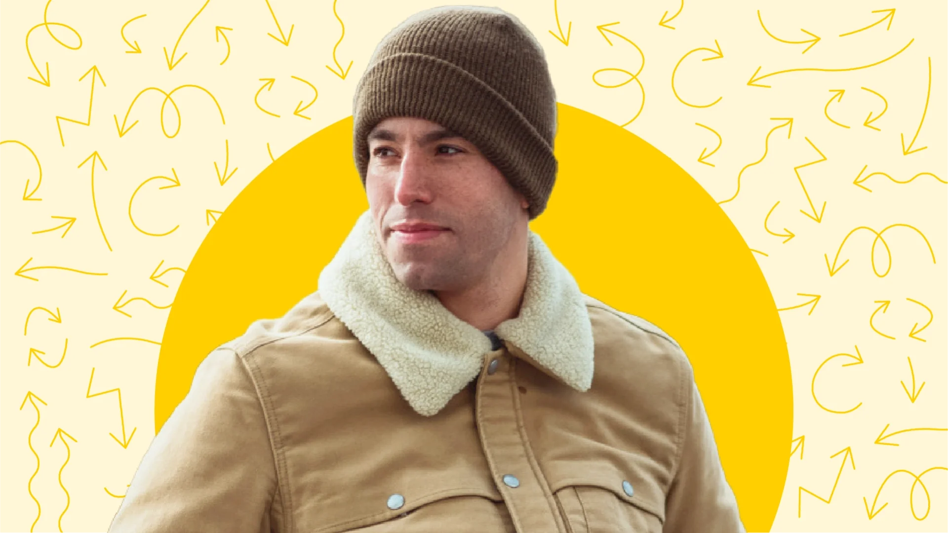 Portrait of Brandon Romagnoli, wearing a hat, outdoors.