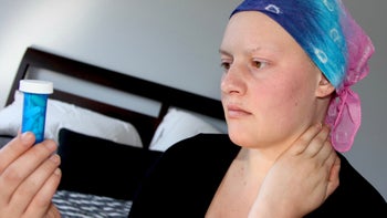 Uterine cancer: Medications: cancer patient pill bottle 856427576