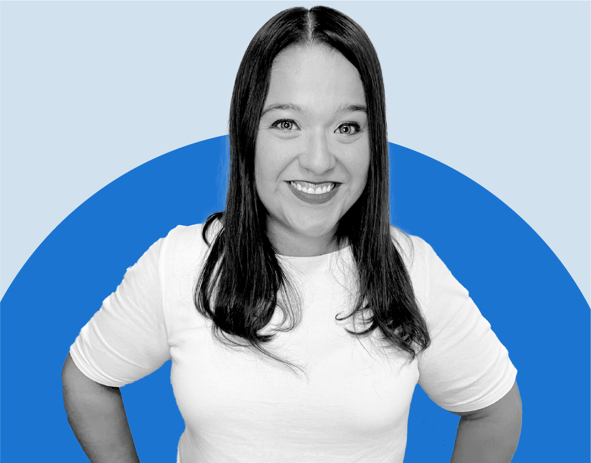 Headshot of Brenda Rae Garcia, indoors.