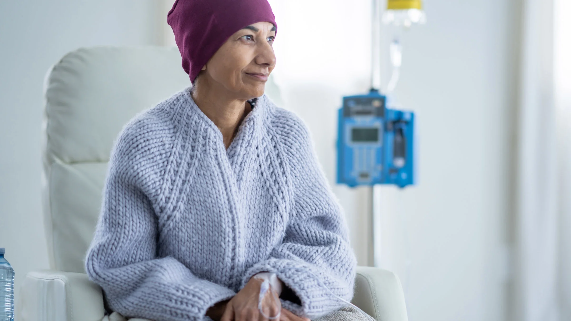 A cancer patient receiving chemotherapy.
FatCamera/E+ via Getty Images 