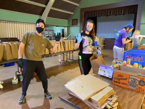 SELAH working on kits