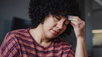 Health: Migraine: woman suffering from a migraine 1368284835