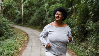 mounjaro: woman going for walk 1264830339