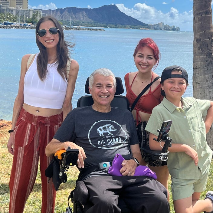 José Fajardo is pictured with family members in Hawaii.