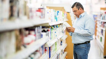 Health: Beta blockers: man at pharmacy 611893510
