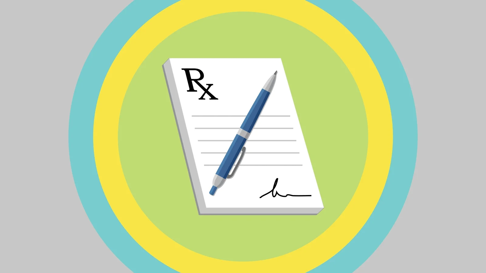 Prescription pad and pen