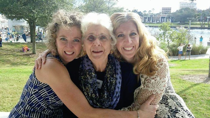 Karen DiBrango is pictured with her younger sister and her mother when her health was in decline.