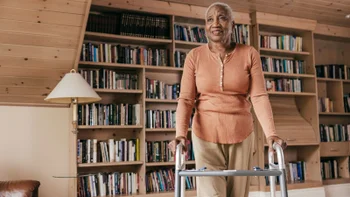 Health: Senior Health: woman walker at home 1337522856