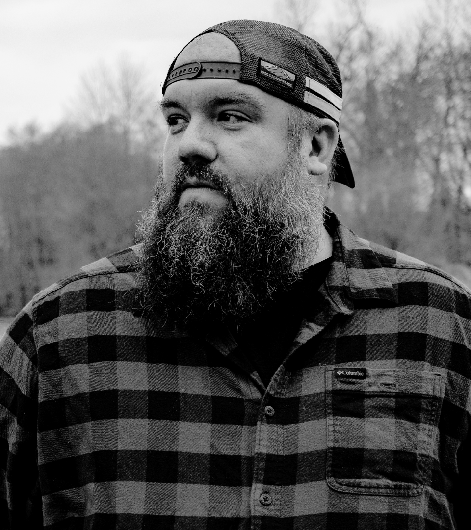Black and white photo of Andy Neal