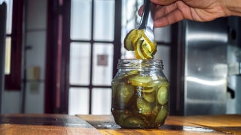 Diet Nutrition: closeup jar of pickles 1384119160