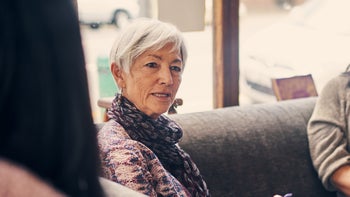 Neurological: woman telling a story 1205880180