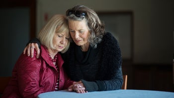 Health: BPD: woman consoles friend 855235934
