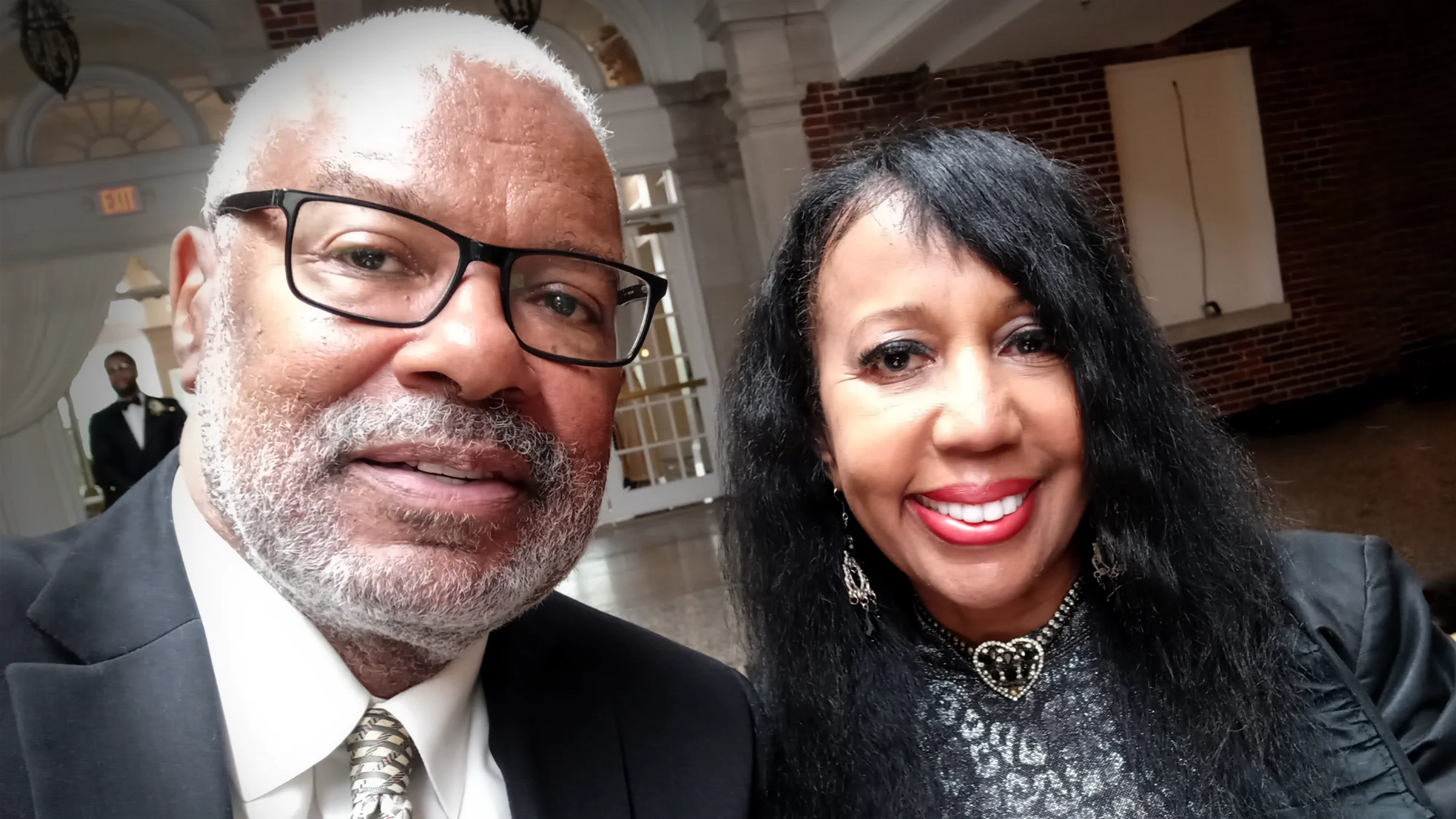 Grover McCants is pictured at a dinner with his wife, Karen McCants.