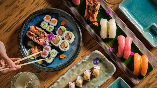 diet-nutrition: platter of sushi 1616721707