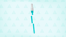 Teal textured background with warning sign pattern. In the center is a Flumist vial cut into thirds.
GoodRx Health
